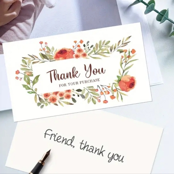 15 thank you floral cards - Picture 2 of 4